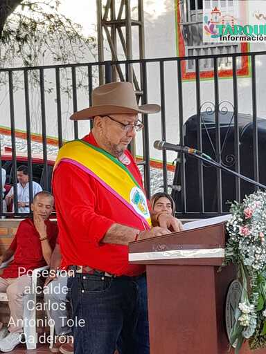 Carlos Antonio Tole, alcalde de Tarqui 2024-2027.
